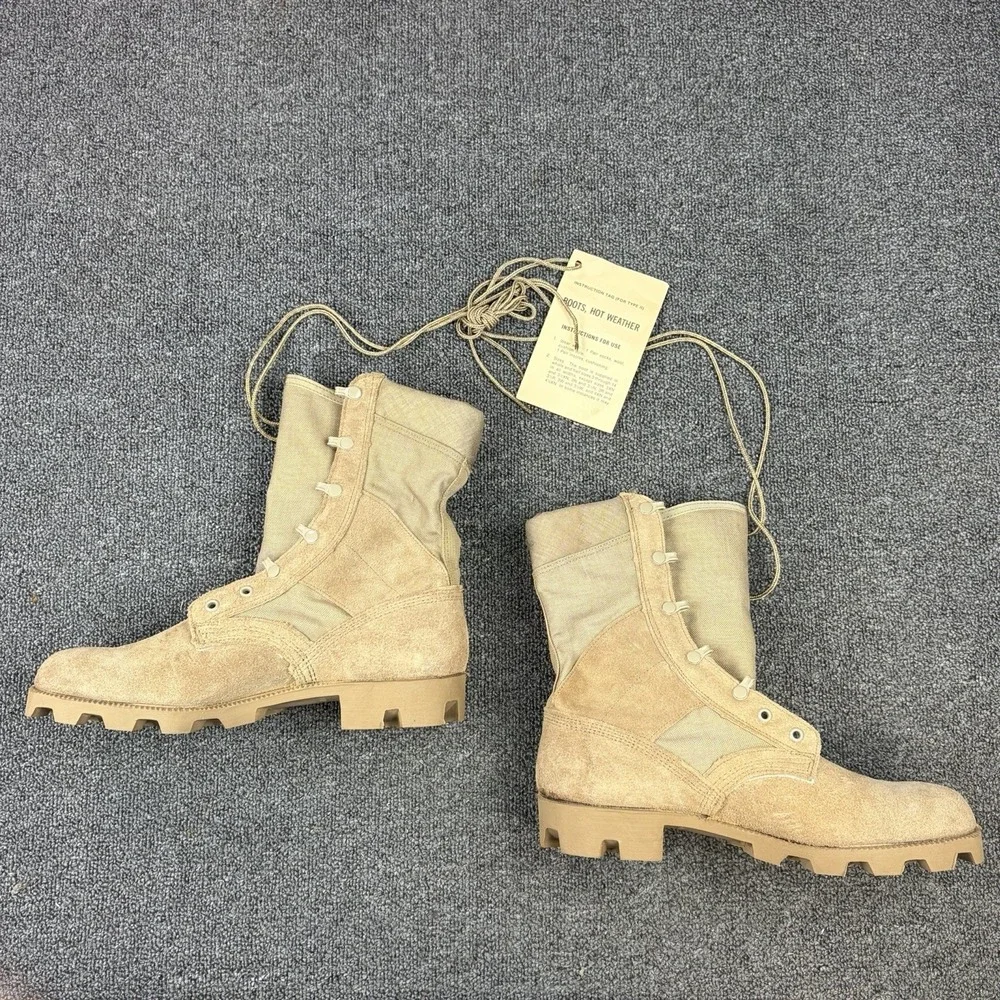 RO-Search 99048 Hot Weather Desert Combat Boots Coyote Tan Military NOS Mens 10R